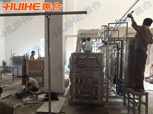 管式殺菌機(jī)朝鮮現(xiàn)場安裝